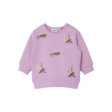 name it Sweat-shirt Nbfliga Pastel Lavender
