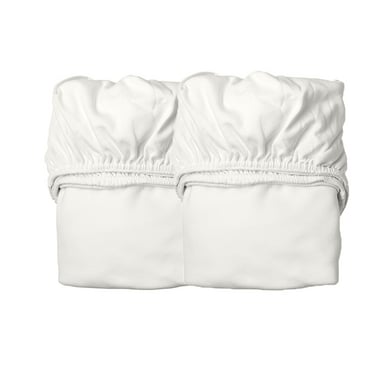 LEANDER Leander Drap-housse pour lit junior pack de 2 snow