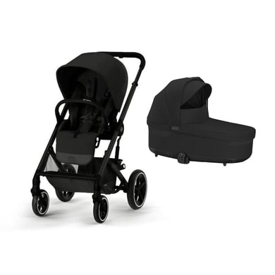 cybex GOLD Poussette duo combinée 2en1 Balios S Lux Black Moon Black Cot S Lux Moon Black