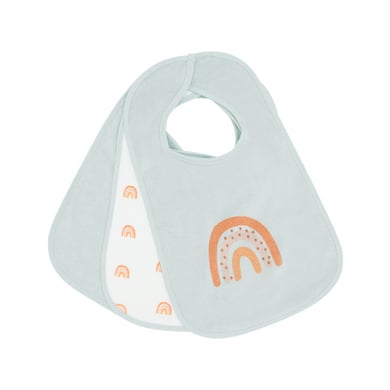 kindsgard Bavoir à scratch happaklat pack de 3 arc-en-ciel menthe