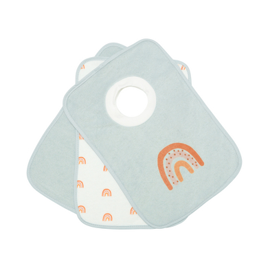kindsgard Bavoir à enfiler happaklat pack de 3 arc-en-ciel menthe