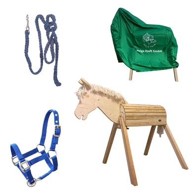 Helga Kreft Set di cavalli da giardino Tamme, blu