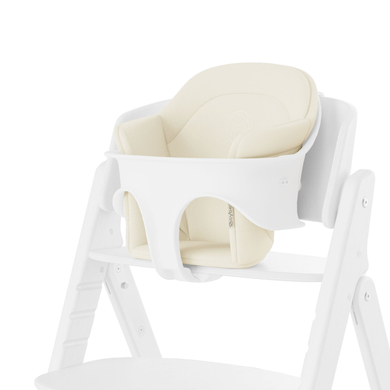 cybex GOLD Coussins pour chaise haute enfant Comfort Click & Fold Canvas White