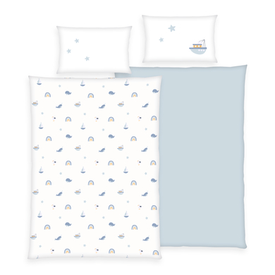 Image of babybest® Little Ocean Biancheria da letto in flanella 100 x 135 cm059