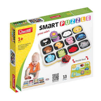 Quercetti Smart Puzzle Magnetico First Colors and Words