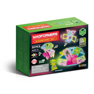 MAGFORMERS® Jeu magnétique Glowing Craft