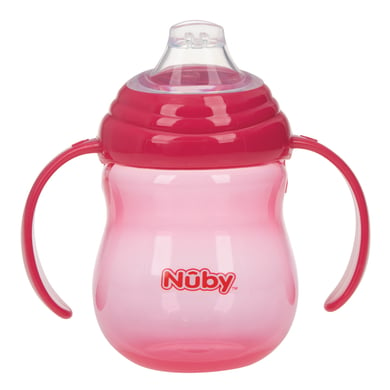 Image of No-Spill Nûby tazza con cannuccia 270ml da 6 mesi in rosa059