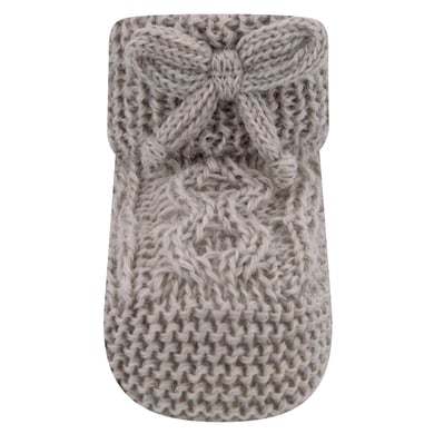Ewers Chaussettes pour bébé avec noeud beige foncé mélangé