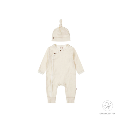 Dirkje Combinaison + bonnet blanc cassé