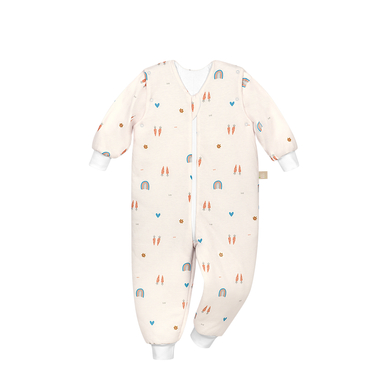 odenwälder Combinaison pyjama enfant Hopsi ouatinée Rainbow écru