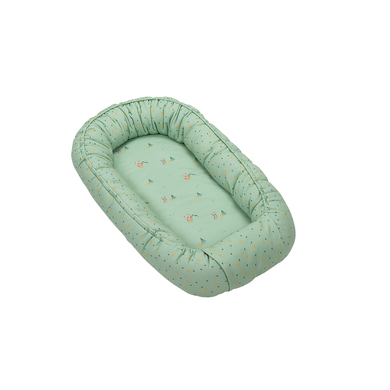 odenwälder Nid bébé BabyNest® jersey TwoFriends greenery 75x35 cm