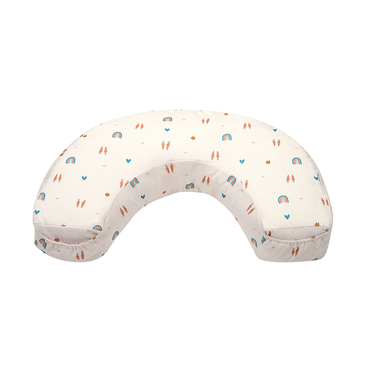 odenwälder Coussin d'allaitement housse jersey Rainbow écru