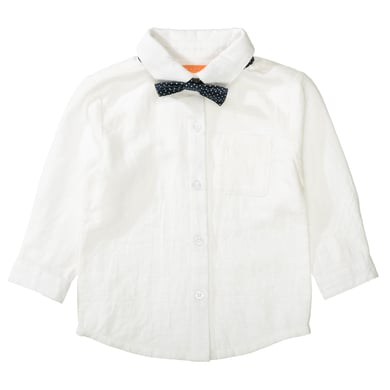 Image of STACCATO Camicia con papillon bianco sporco059