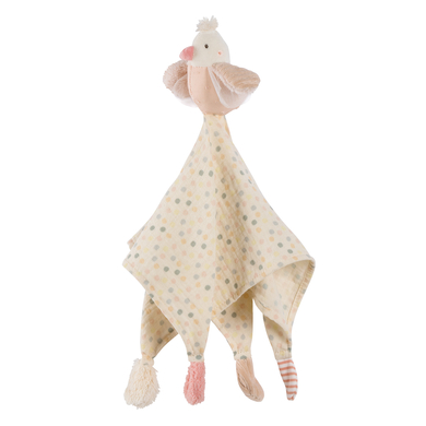 fehn® Doudou oiseau mousseline de coton