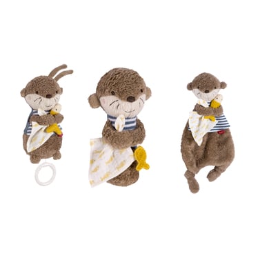 fehn fehn® Pack peluche musicale doudou hochet Theo la loutre