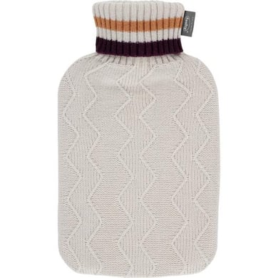 Fashy warmwaterkruik 2 liter met coltrui in beige