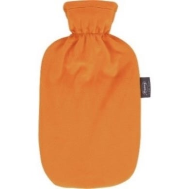 Fashy warmwaterkruik 2 liter met fleece hoes in orange