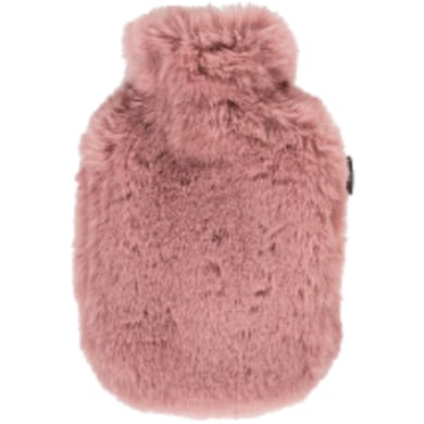 Fashy warmwaterkruik 0.8L met fleece hoes in roze