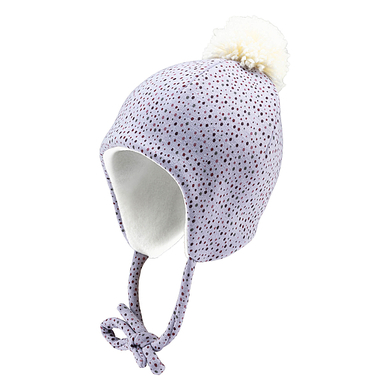 Sterntaler Bonnet pour enfant à pois violet pâle