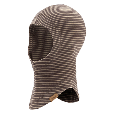 Sterntaler Casquette à écharpe rayée gris foncé