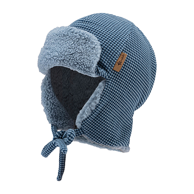 Sterntaler Casquette d'aviateur côtes bleu