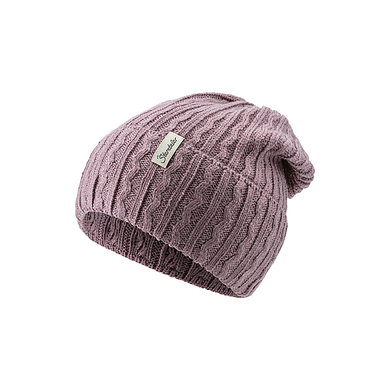 Sterntaler Bonnet tricoté vagues violet pastel