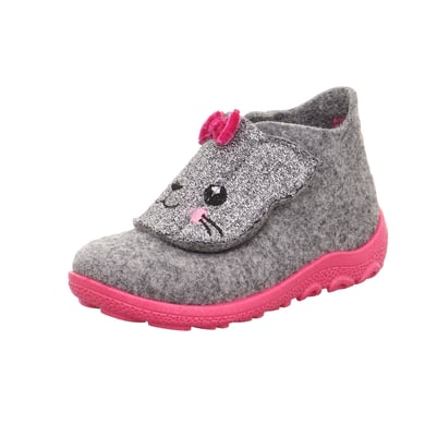 superfit Happy slipper ljusgrå/rosa (medium)