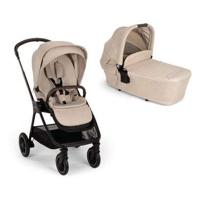 Nuna Poussette duo combinée 2en1 Triv next nacelle pliable Lytl next Biscotti