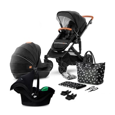 Kinderkraft Poussette trio combinée 3en1 PRIME 2 MINK PRO Venezian Black