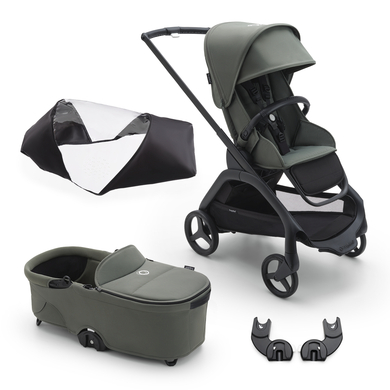 bugaboo Black Forest Green Dragonfly Komplett barnvagnsset inklusive tillbehör