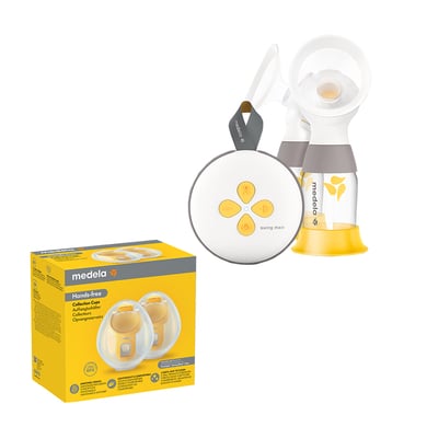 medela Medela Elektrisk dubbelbröstpump Swing Maxi + dubbelpumpsset Handsfree