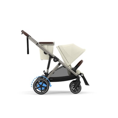 cybex GOLD Poussette électrique e-Gazelle S Taupe Seashell Beige