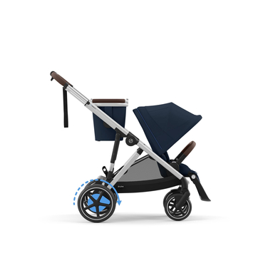 Image of cybex GOLD Passeggino e-Gazelle S argento Ocean Blue059