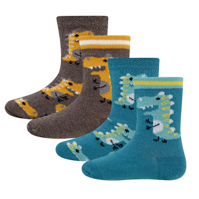 Ewers Lot de 4 chaussettes Dino