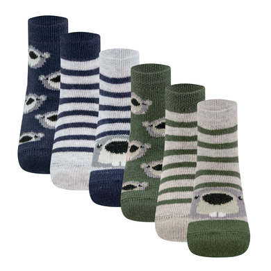 Ewers Lot de 6 chaussettes castor
