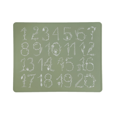 lille VILDE Set de repas et de jeu Numbers vert