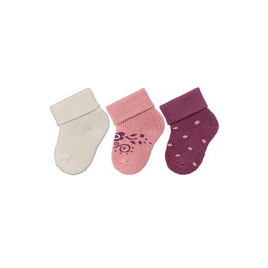 Sterntaler Chaussettes premier âge pack de 3 fleurs écrues