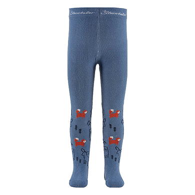 Sterntaler Collants animaux de la forêt bleu moyen