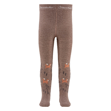 Sterntaler Collants animaux de la forêt marron mélangé