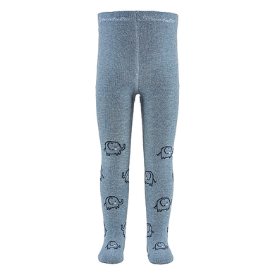 Sterntaler Collants éléphants bleu