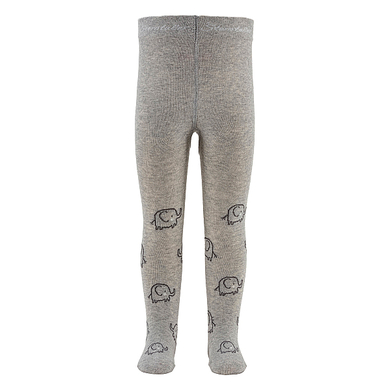 Sterntaler Collants éléphants gris clair mélangé