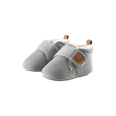 Sterntaler Chausson pour bébé en tricot gris moyen