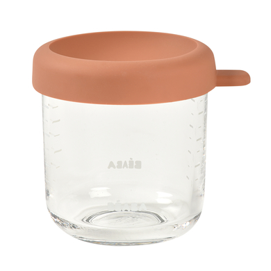 Beaba BEABA® Pot de conservation repas verre, terracotta 125ml-250ml