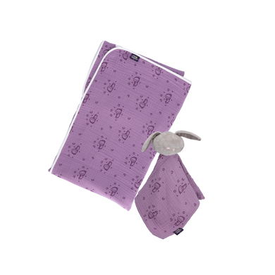 Sterntaler Plaid bébé et doudou lapin rêveur