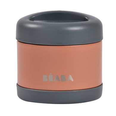 Image of BEABA® contenitore per porzioni in acciaio inox grigio minerale/terracotta beige 500 ml059