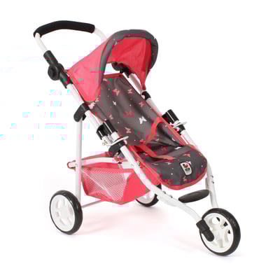 BAYER CHIC 2000 Poussette poupon 3 roues jogging LOLA, corail