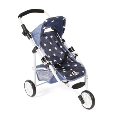 BAYER CHIC 2000 Poussette poupon 3 roues jogging LOLA, bleu marine