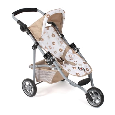 BAYER CHIC 2000 Poussette poupon 3 roues jogging LOLA, beige
