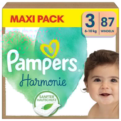 Pampers Couches Harmonie taille 3 Midi 6-10 kg Maxi Pack 1x87 pièces