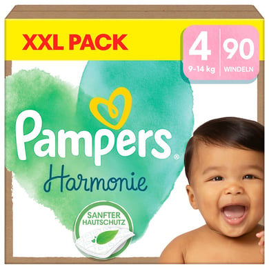 Pampers Couches Harmonie taille 4 Maxi 9-14 kg pack XXL 1x90 pièces (9-15 kg)